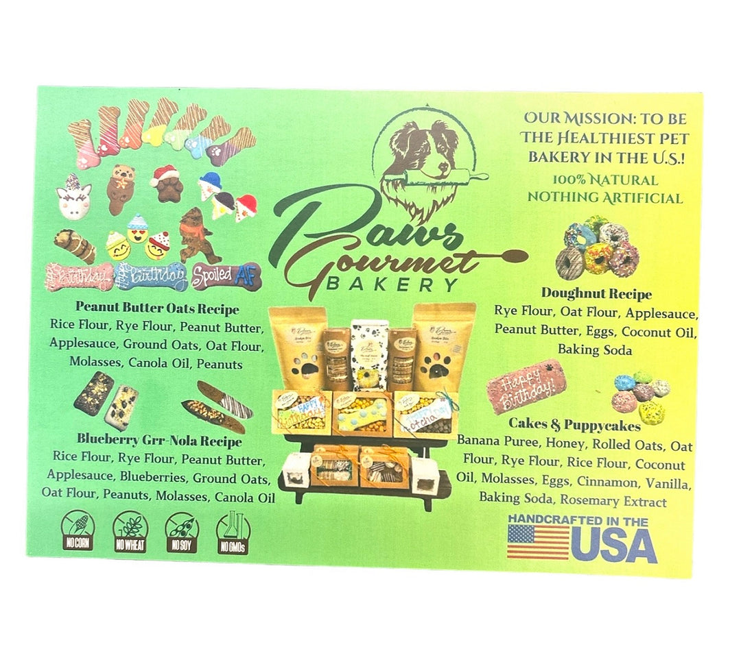 Bakery Recipe Card
