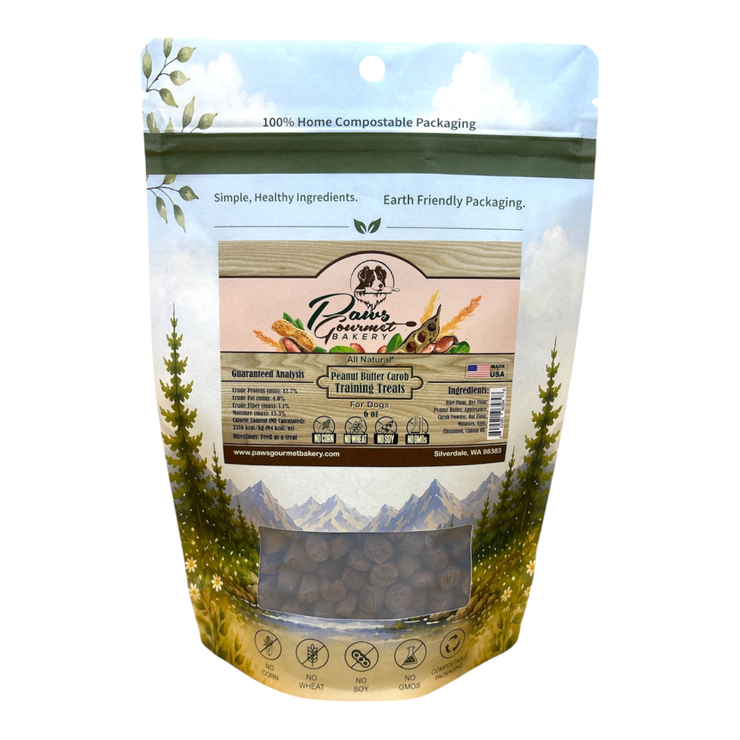 Peanut Butter Carob Training Treats - 6 oz